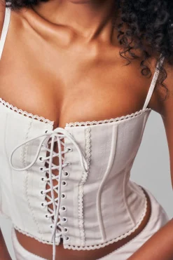 Cotton Scallop Corset