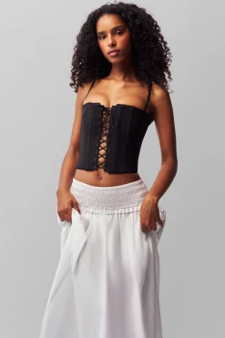 Cotton Scallop Corset