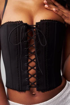 Cotton Scallop Corset