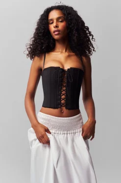 Cotton Scallop Corset