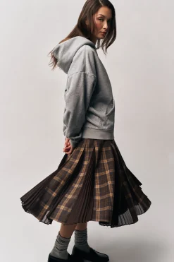 Gibson Chiffon Pleated Skirt