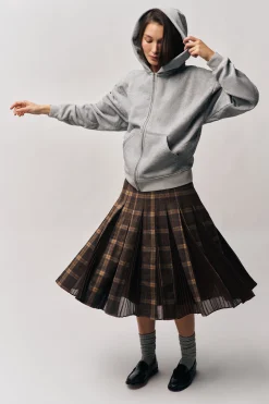Gibson Chiffon Pleated Skirt