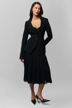 Gibson Chiffon Pleated Skirt
