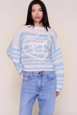 Guizio Mohair-Blend Heart Sweater