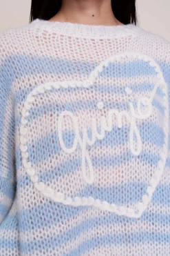 Guizio Mohair-Blend Heart Sweater