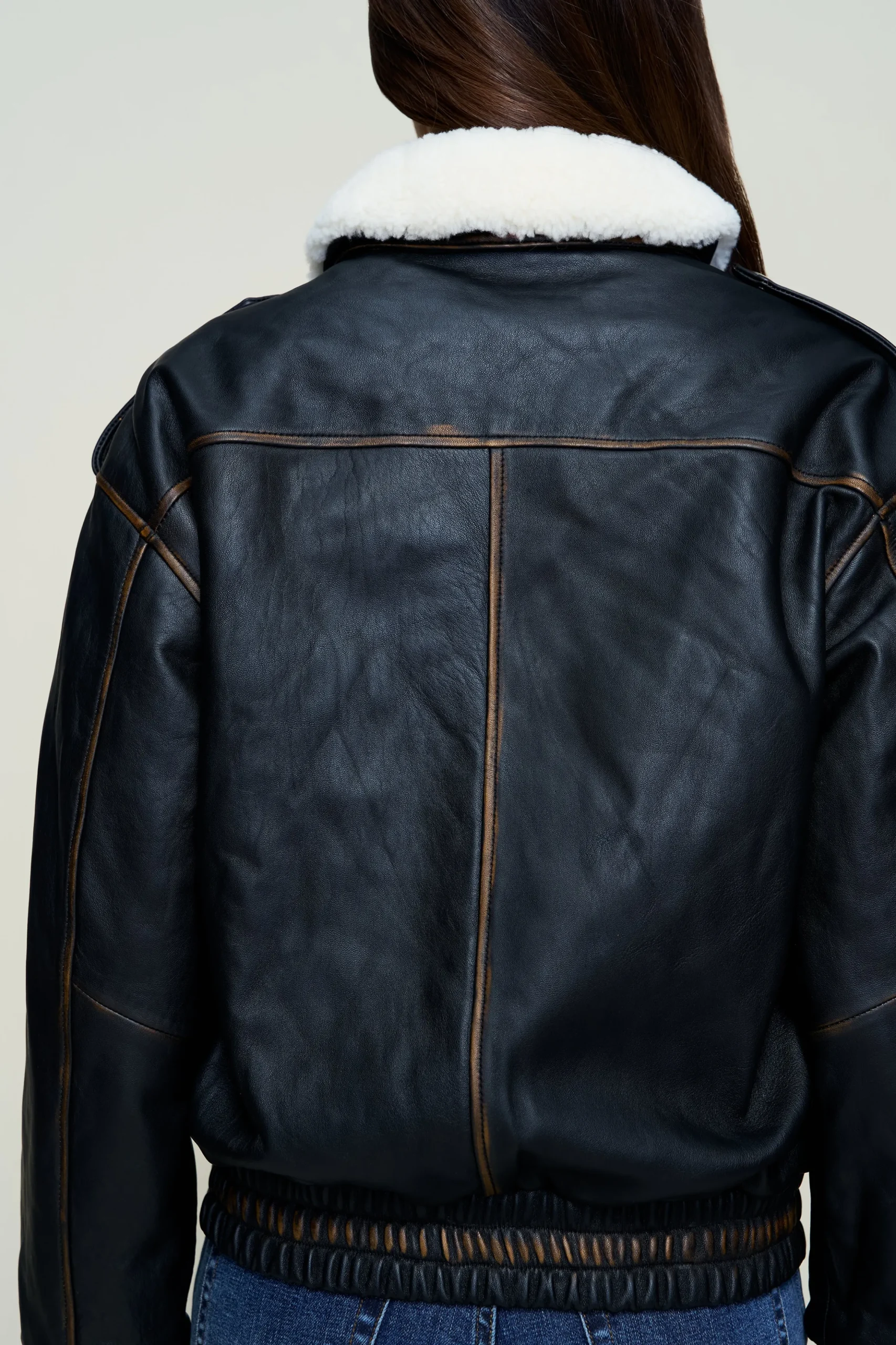 Hugo Vintage Leather Bomber