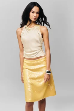 Isabelle Sequin Midi Skirt