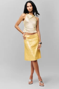 Isabelle Sequin Midi Skirt