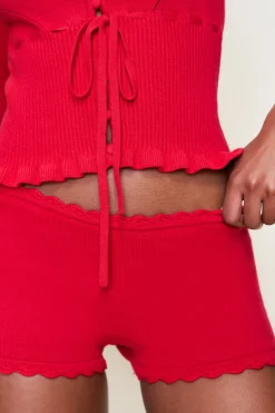 Knit Scallop Short
