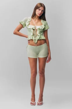 Knit Side Tie Short