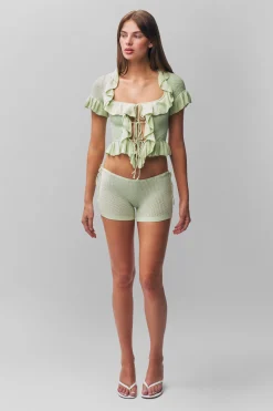 Knit Side Tie Short