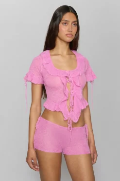 Knit Side Tie Short