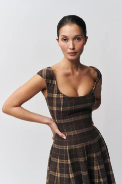 Leila Tartan Dress