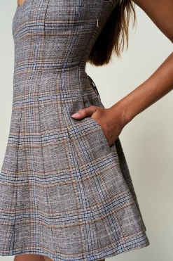 Leila Tartan Mini Dress