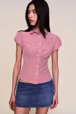 Liana Gingham Top