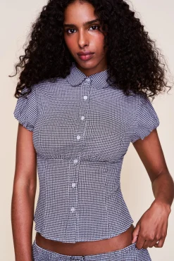 Liana Gingham Top