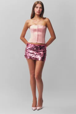 Low Rise Paillette Skirt