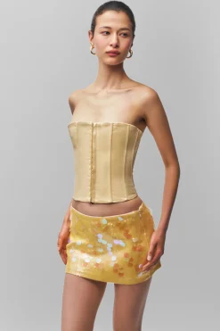 Low Rise Paillette Skirt