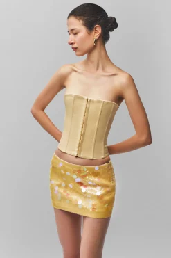 Low Rise Paillette Skirt