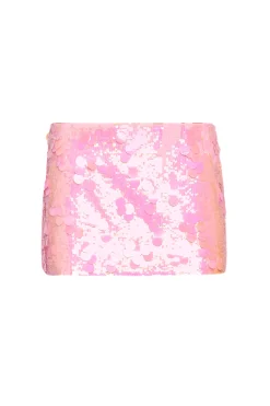 Low Rise Paillette Skirt