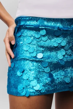 Low Rise Paillette Skirt