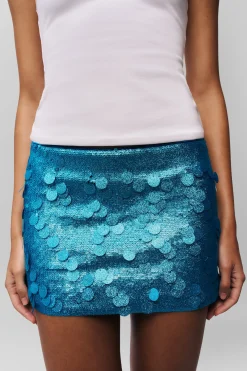 Low Rise Paillette Skirt
