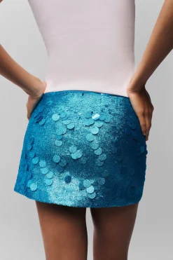Low Rise Paillette Skirt