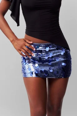 Low Rise Paillette Skirt