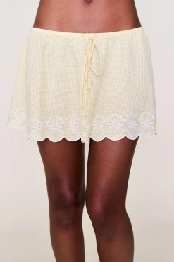 Maelle Gingham Mini Skirt