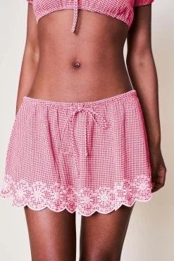 Maelle Gingham Mini Skirt