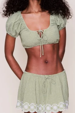 Maelle Gingham Mini Skirt