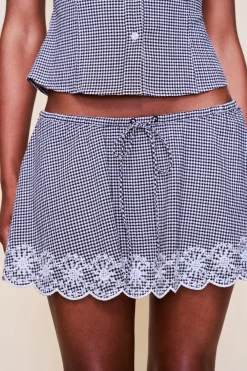 Maelle Gingham Mini Skirt