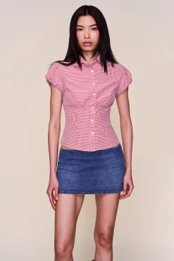Micro Mini Denim Skirt