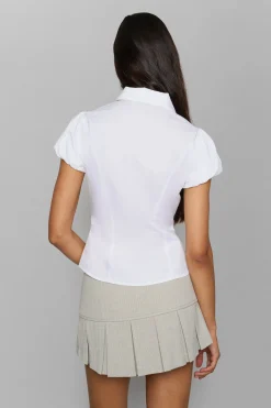 Pleated Micro Mini Skirt