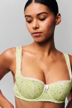 Pointelle Balconette Bra