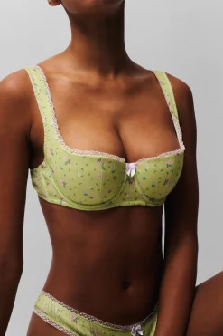 Pointelle Balconette Bra