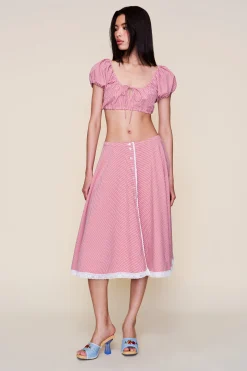 Ravello Gingham Skirt