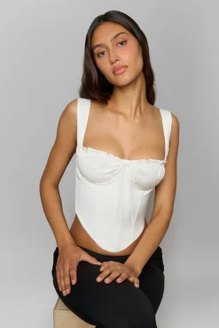 Ruched Cup Bustier Top