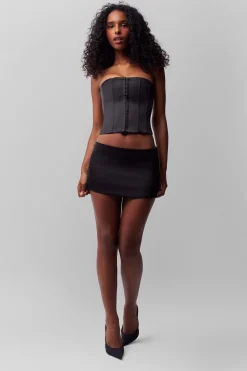 Satin Mini Skirt